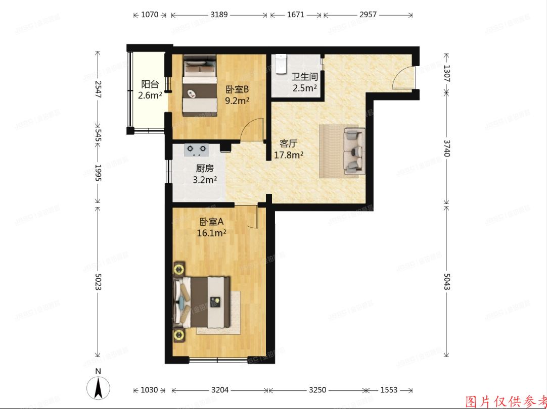 朝阳区 和平西街2号楼606号（幸福家园）