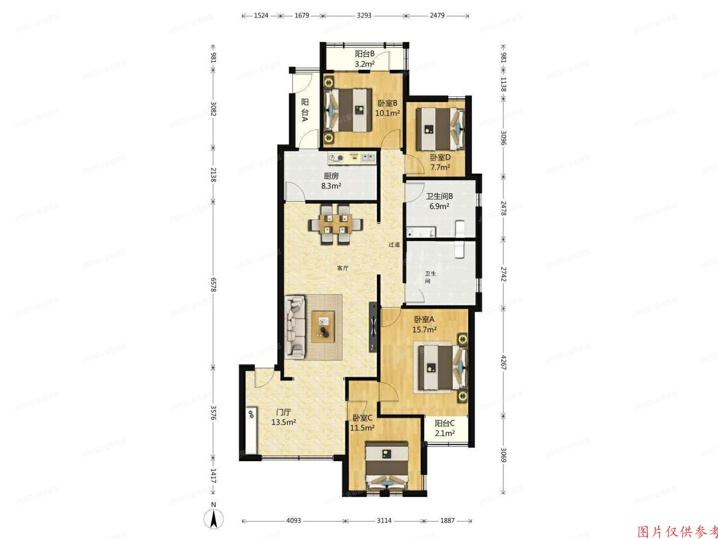 昌平区 沙顺路91号院5号4层2单元401号（金科帕提欧）