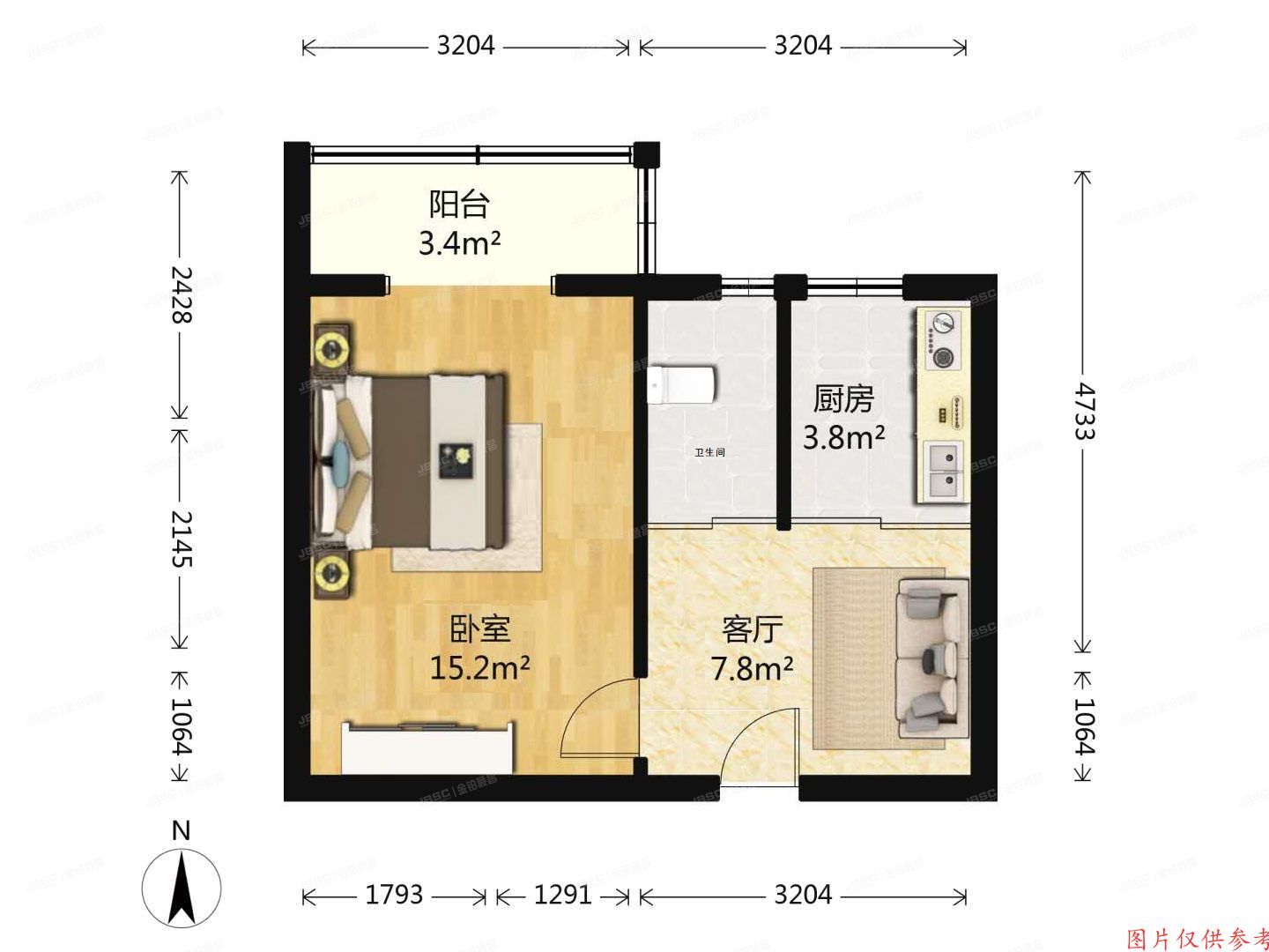 朝阳区 八里庄北里318号楼2层1单元201