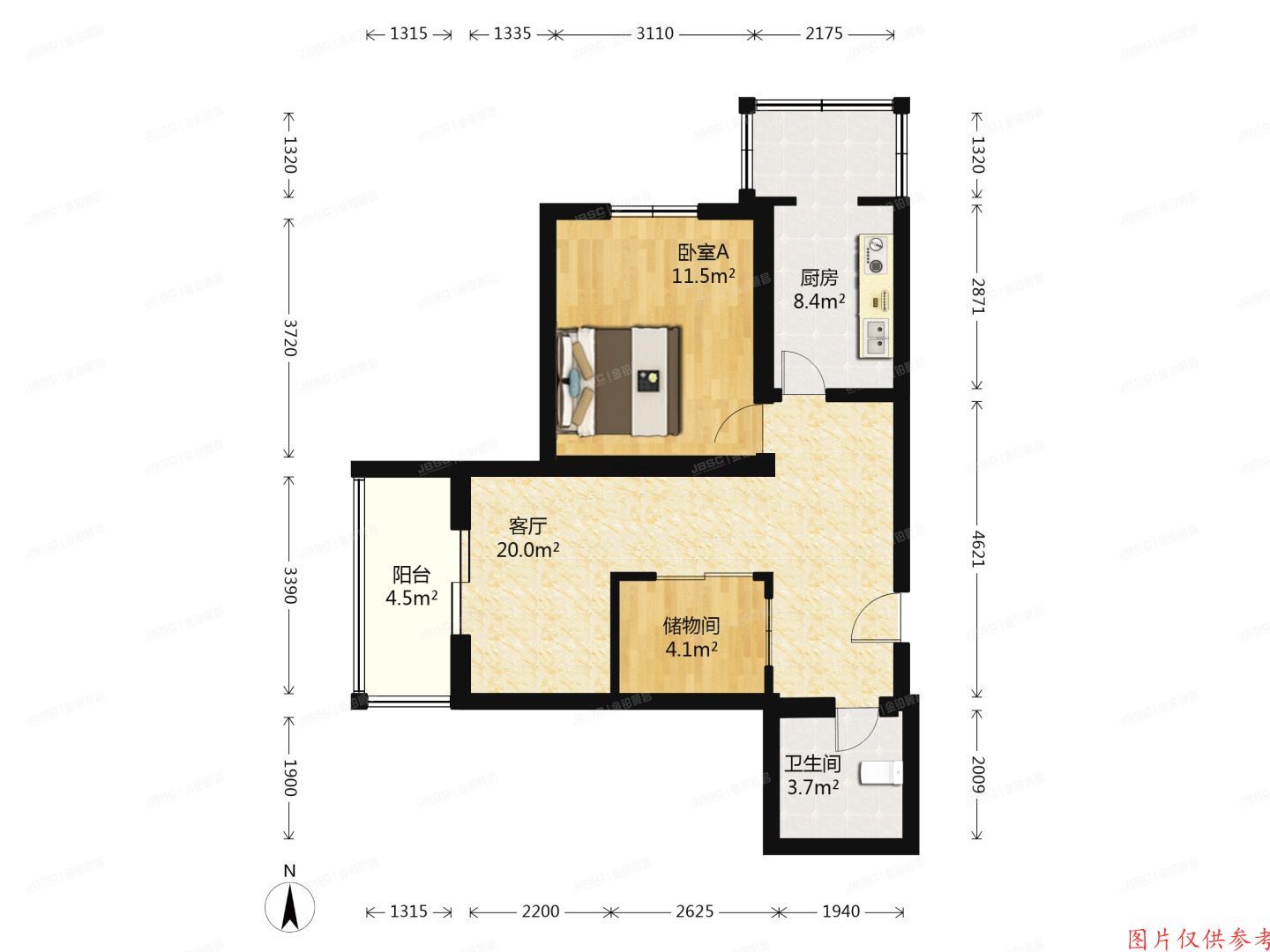 昌平区-东小口镇 佳运园30号楼3层4单元433号