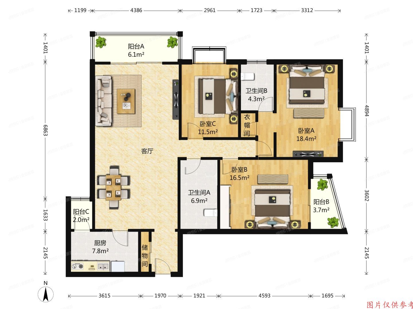 朝阳区 华威里2号楼17层17B（翌景嘉园）