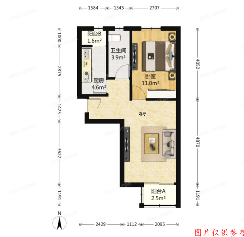 大兴区 三合北巷7号及7号院16号楼11层1单元1101（晨合国海嘉园西区）