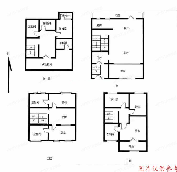 海淀区 燕西台嘉苑60号楼-1至3层60-1 别墅