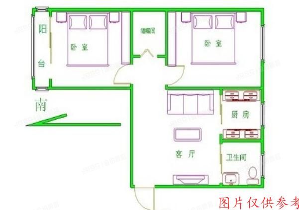 门头沟区-永定镇 永兴小区3号楼2单元201室