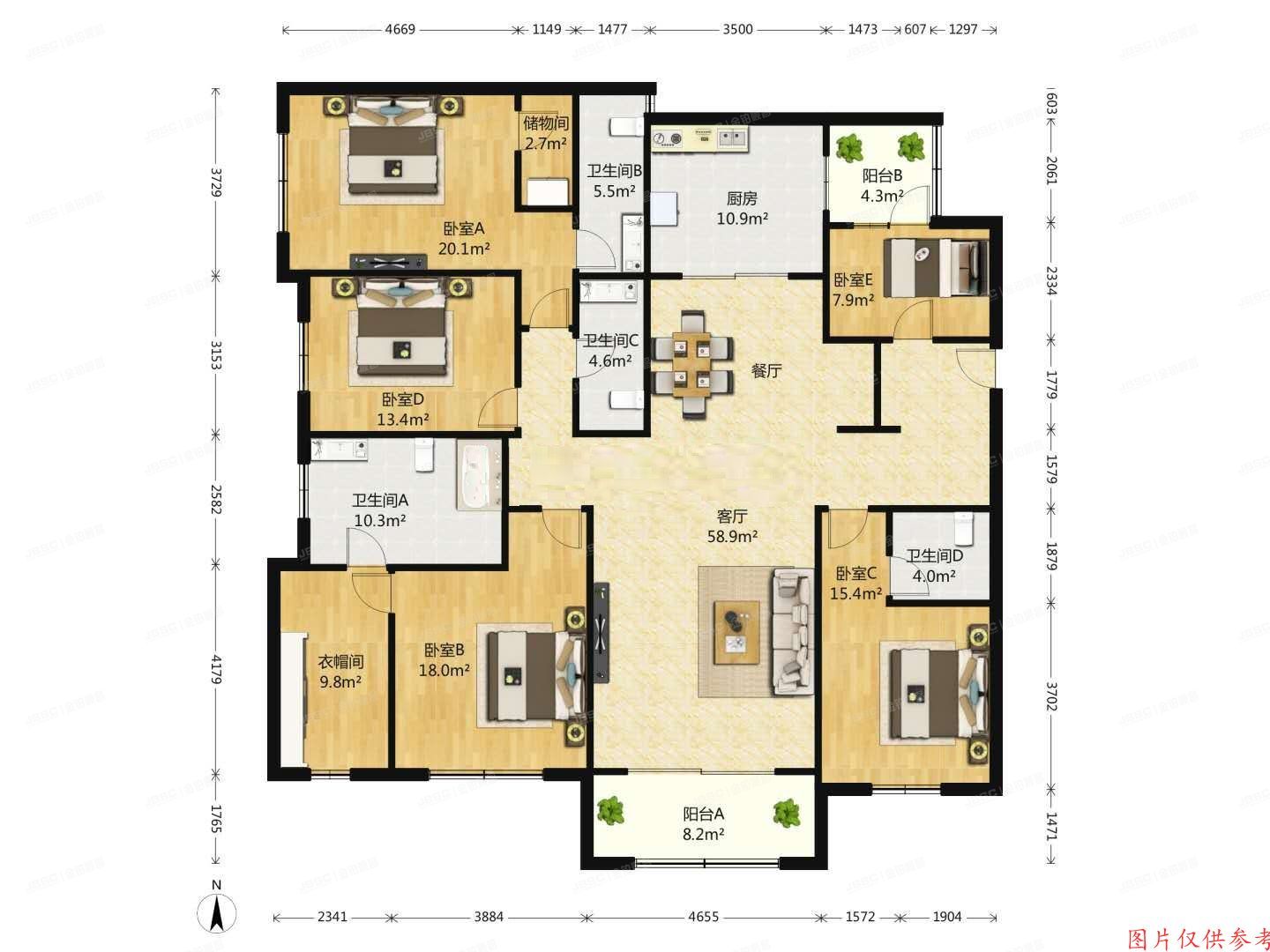 大兴区 兴丰大街（一段）18号院5号楼12层5单元1503（西斯莱公馆）