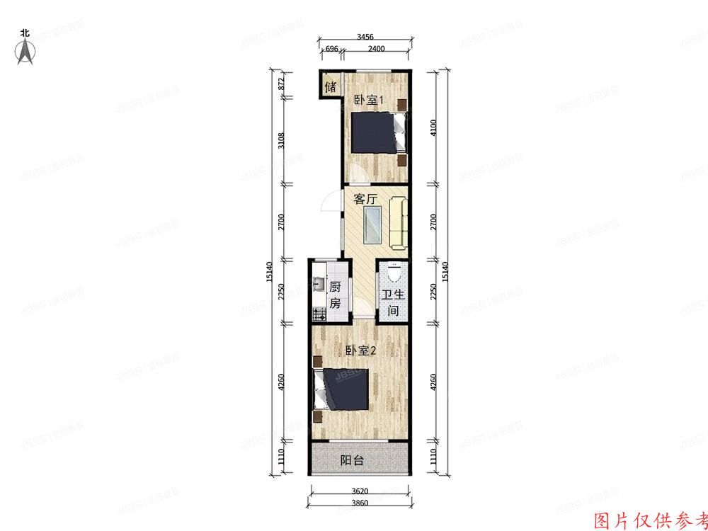 丰台区 西罗园一区29号楼6层3单元12号 房改房