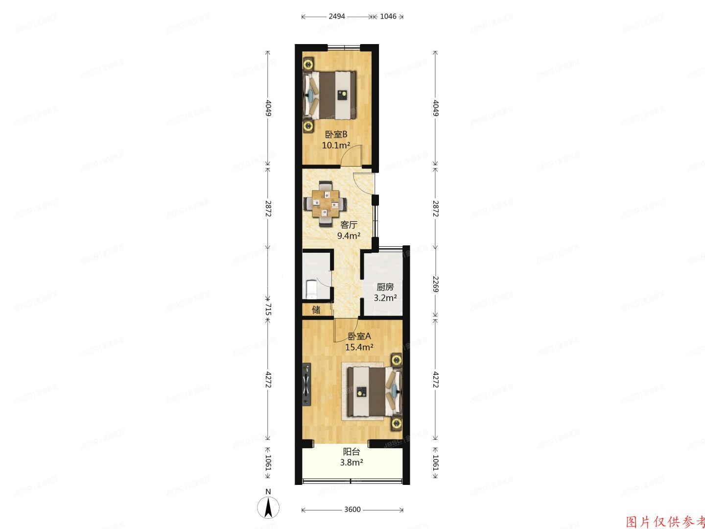 大兴区-黄村镇 车站中里1号楼6层3-602