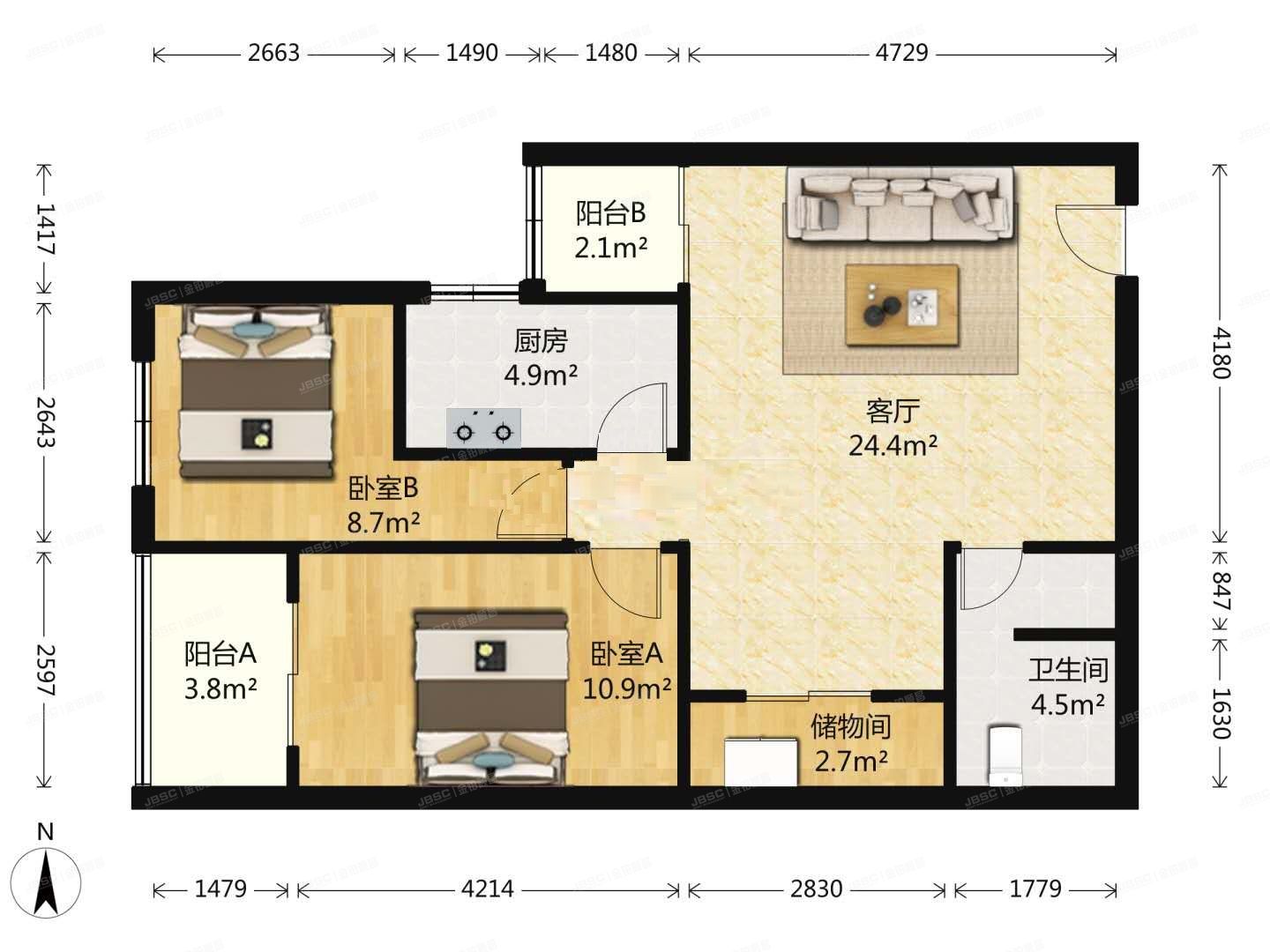 海淀区 罗庄西里碧兴园3号楼19层1901