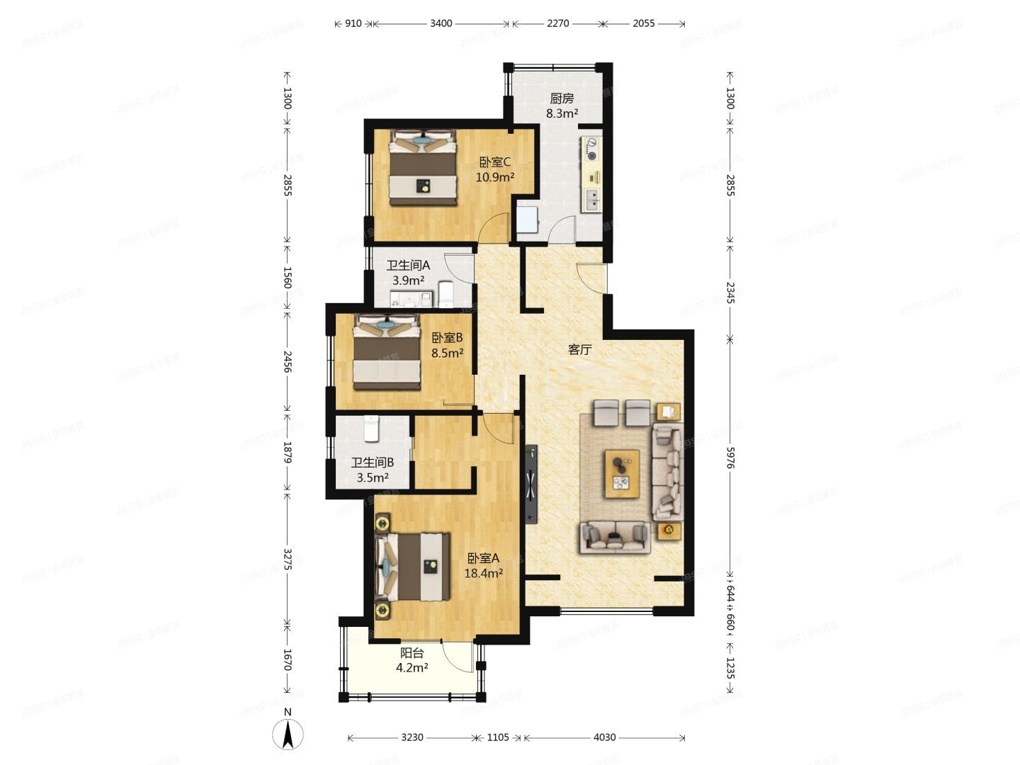 通州区 砖厂北里143号楼13层1单元1301号（香溪家园）