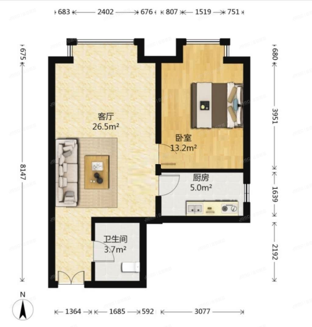 朝阳区 百子湾南二路78号院6号楼1单元507（A派公寓）