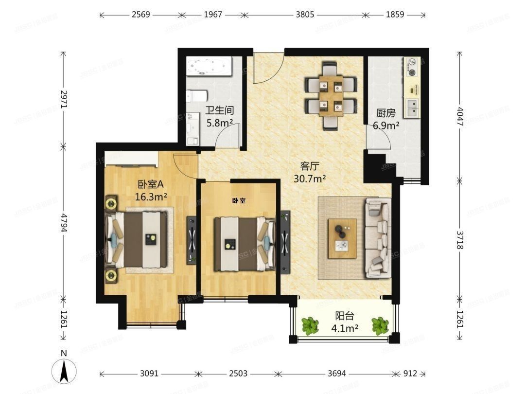 朝阳区 百子湾南二路78号院6号楼1单元902（A派公寓）