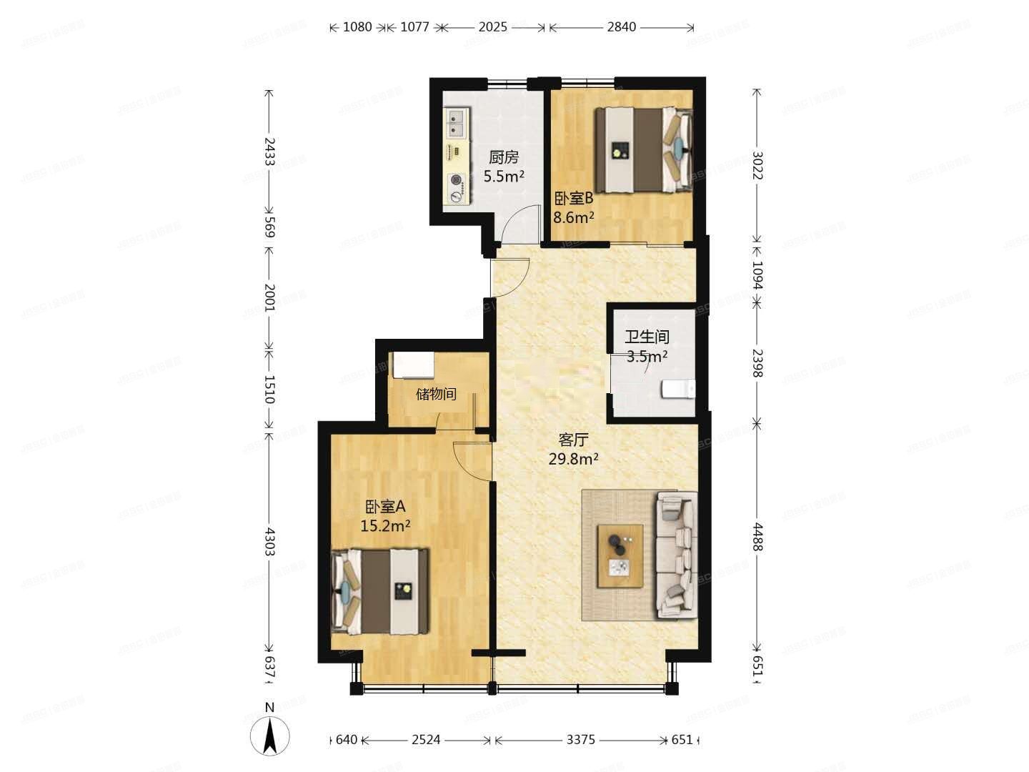 昌平区 北街家园八区5号楼8层8单元801号