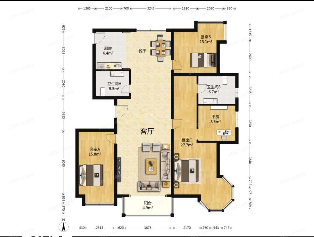 房山区 于庄路1号院6号楼5层2单元502（城建琨廷）