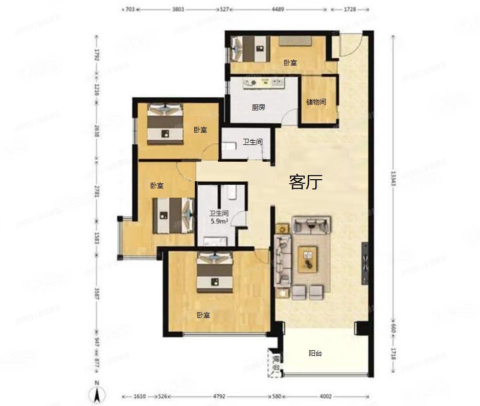 西城区 手帕口南街1号朗琴园2号楼16层1605室