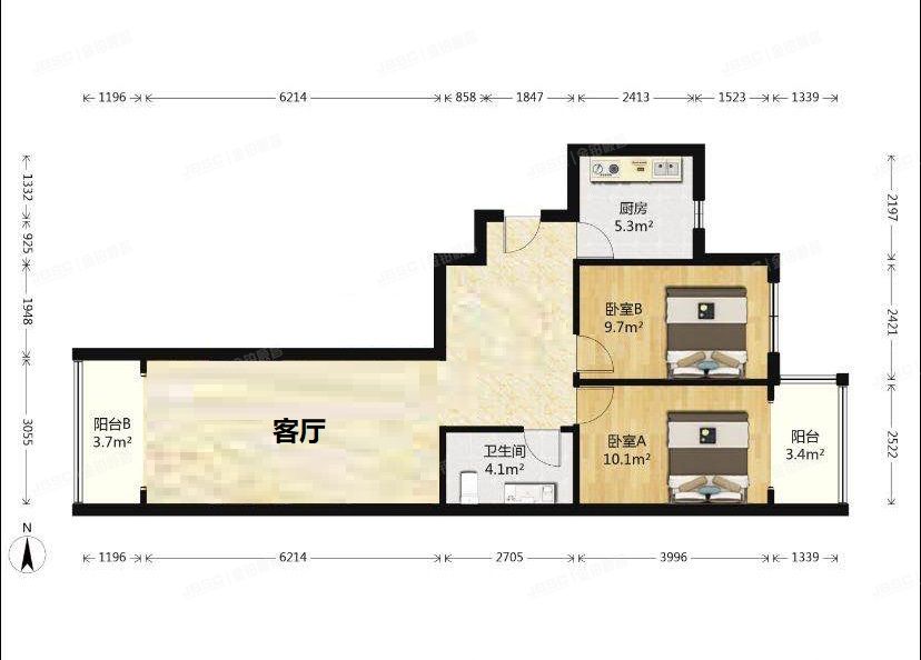 东城区 景泰西里西区3号楼1单元0703号