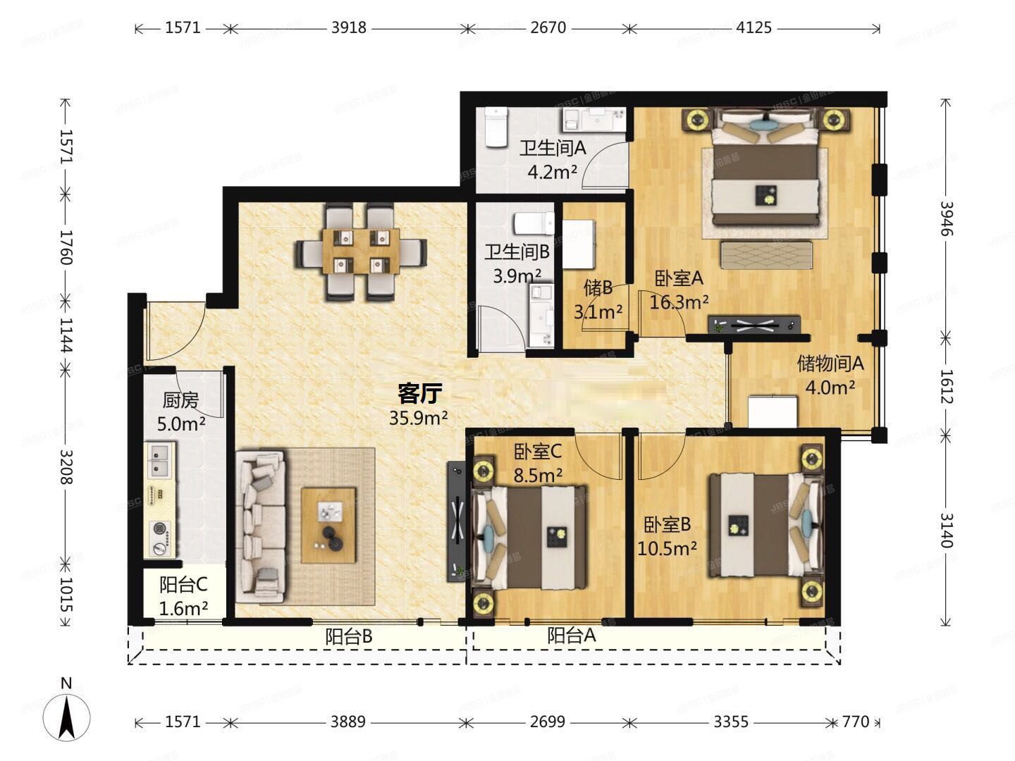 朝阳区 甘露园中里7号楼1层1单元103室（青年汇佳园）