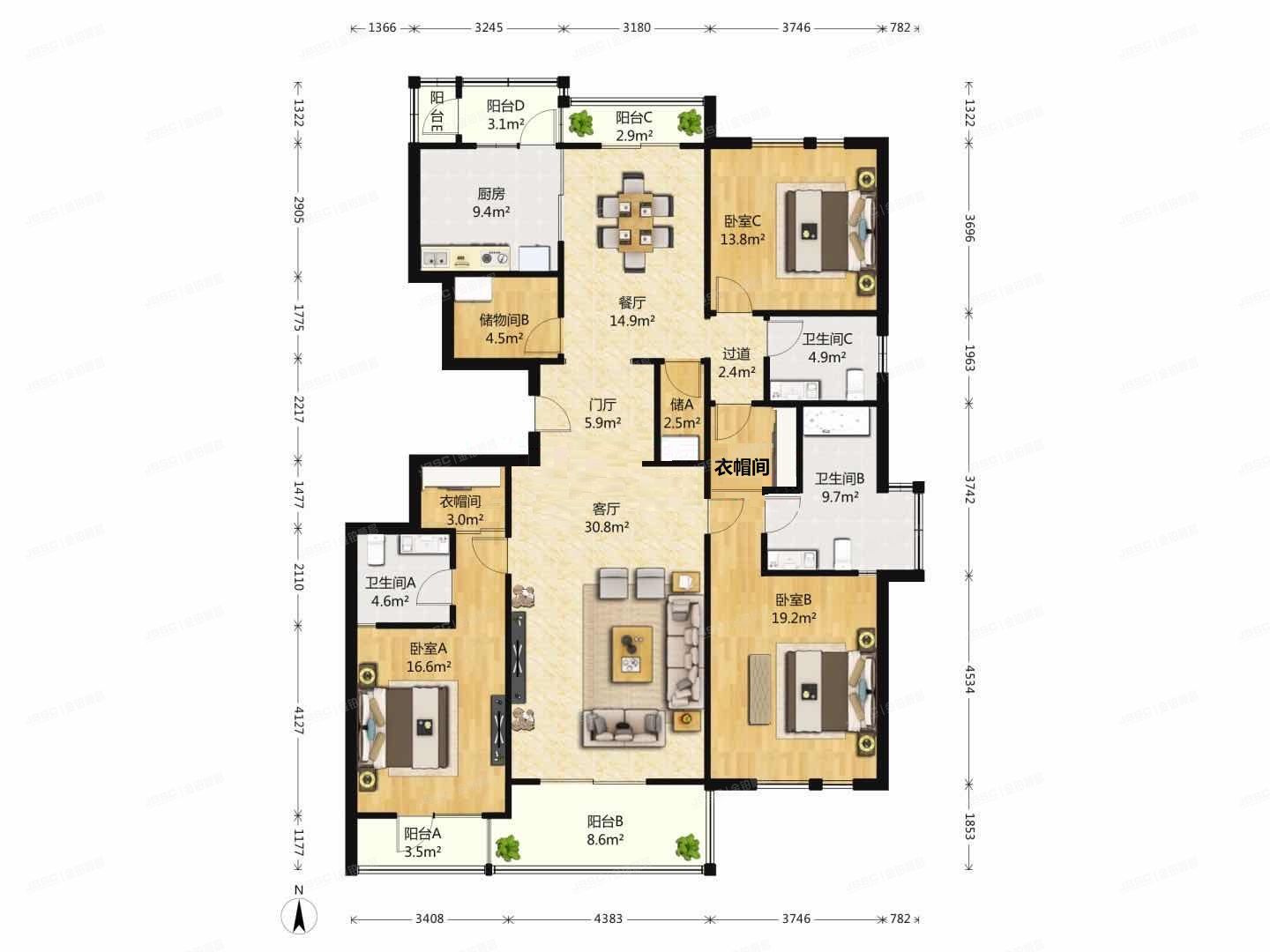 朝阳区 林萃东路2号院12号楼6层1单元601室（国奥村东区）