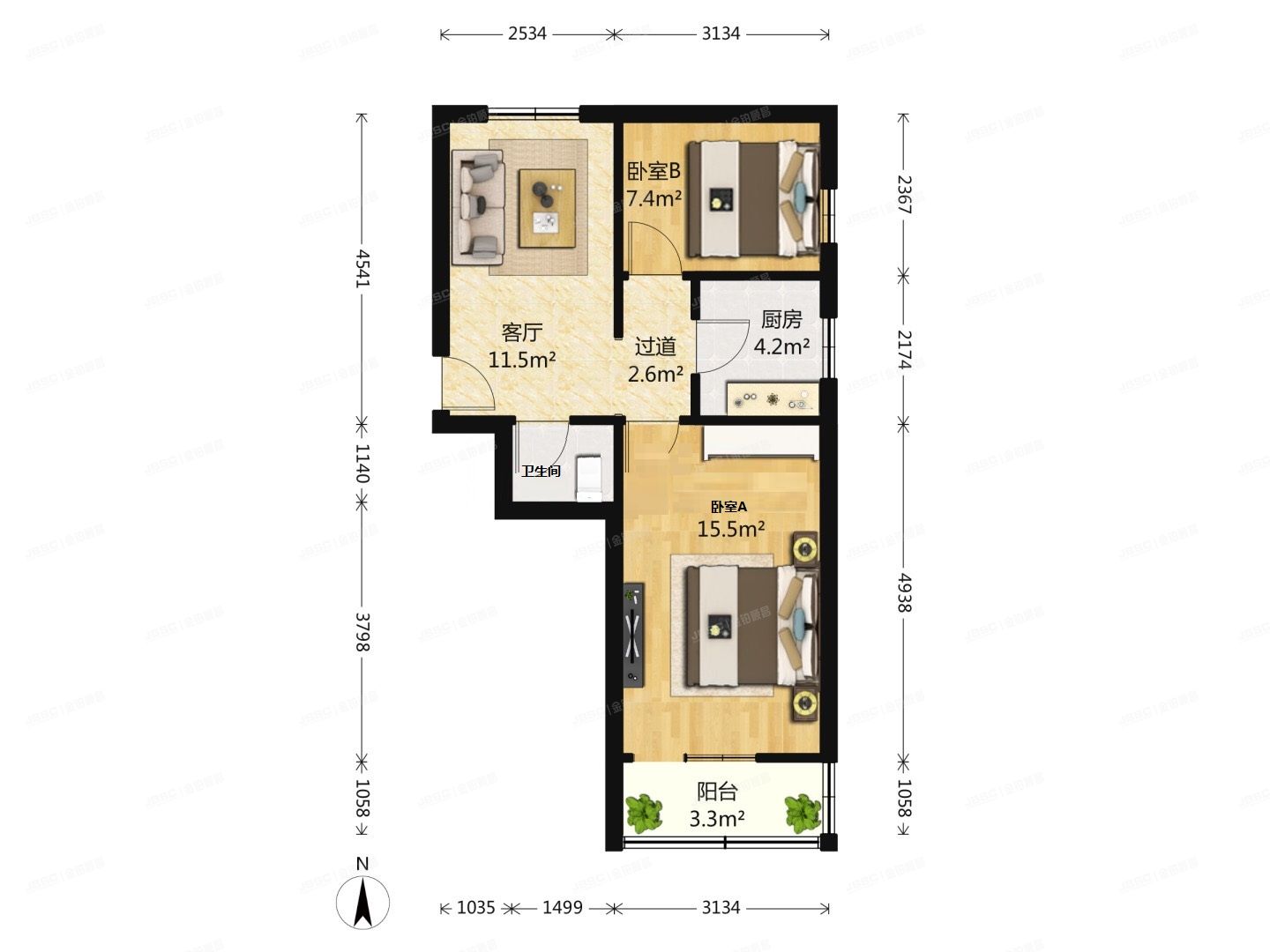 海淀区  交大东路52号院5号楼4层1门111  房改房（成本价）