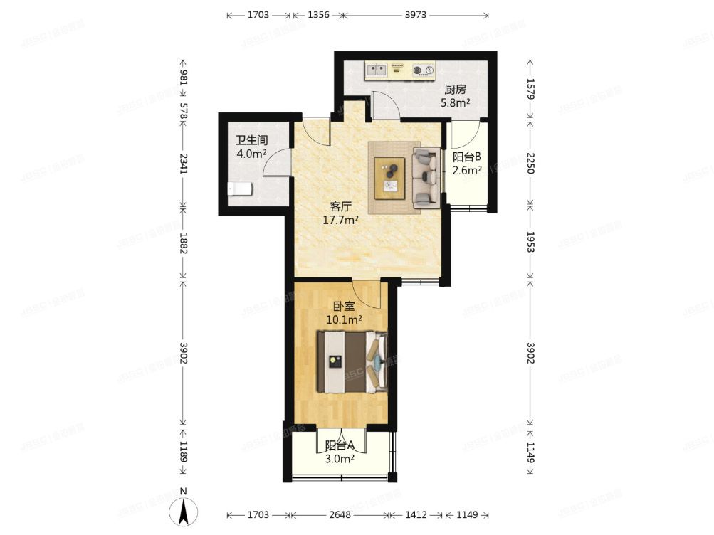 东城区 忠实里东区3号楼14层1407号（东环居苑）