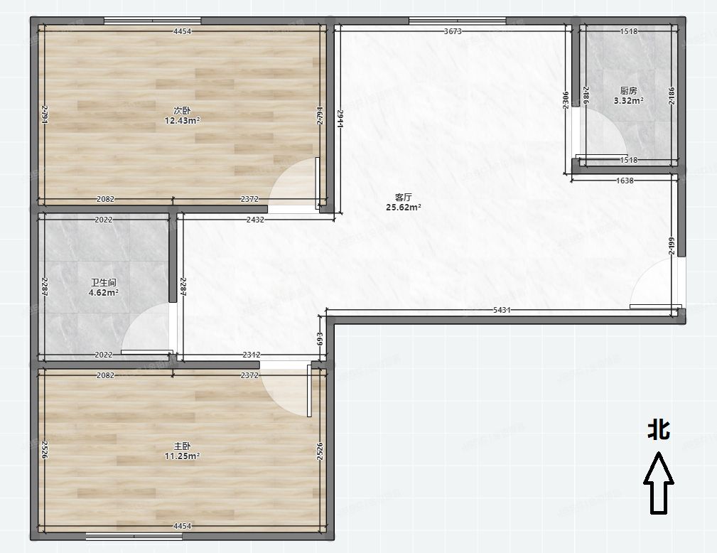 大兴区 圣和巷9号院1号楼19层1单元1904（康宜家园）经适房