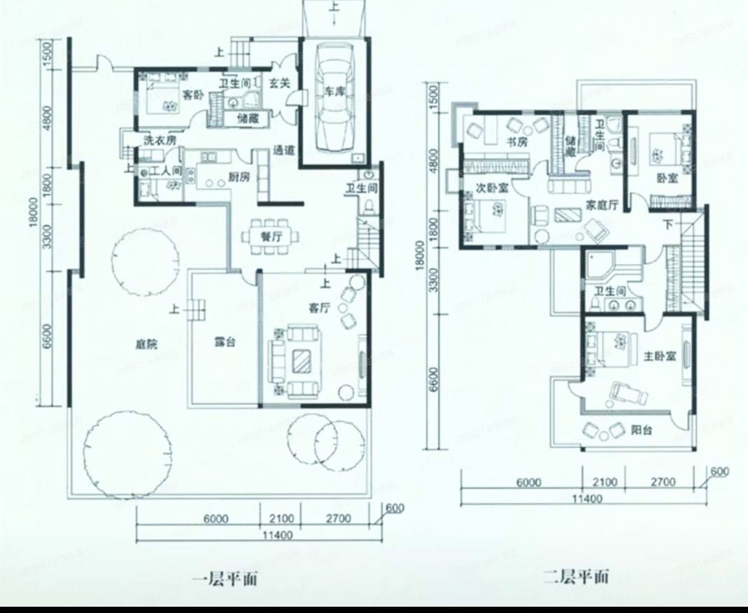 密云区 滨河园115号楼1至2层（水墨庭院）别墅