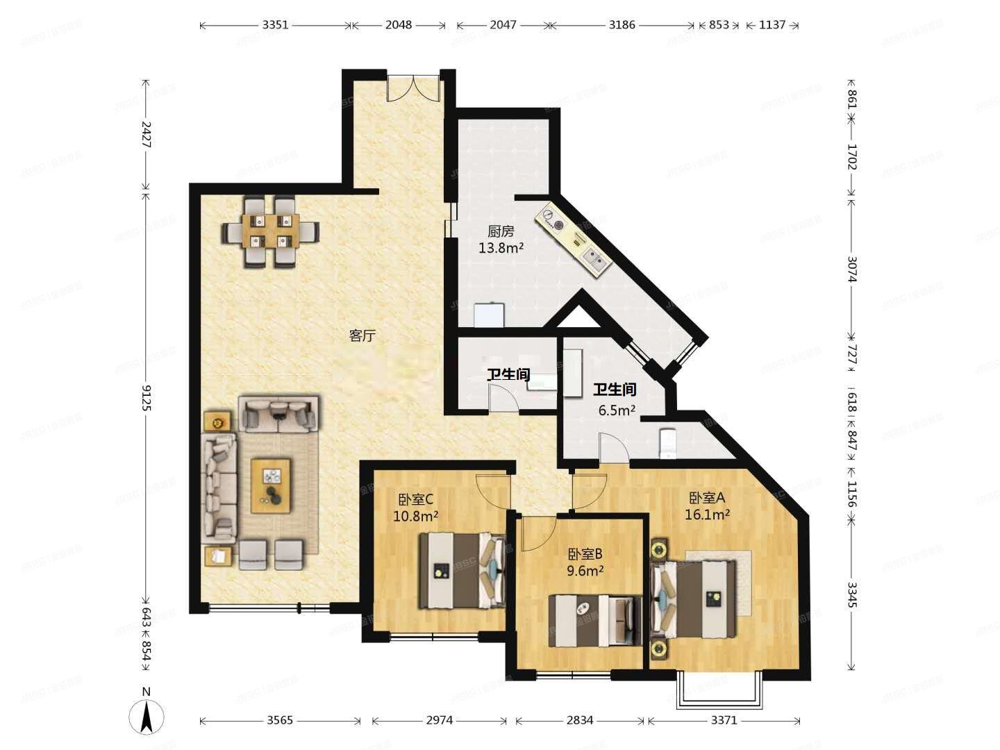 朝阳区 万科星园3号楼29层3203