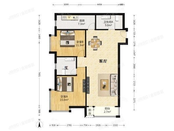 朝阳区 百子湾南二路78号院6号楼4层2单元505号（A派公寓）