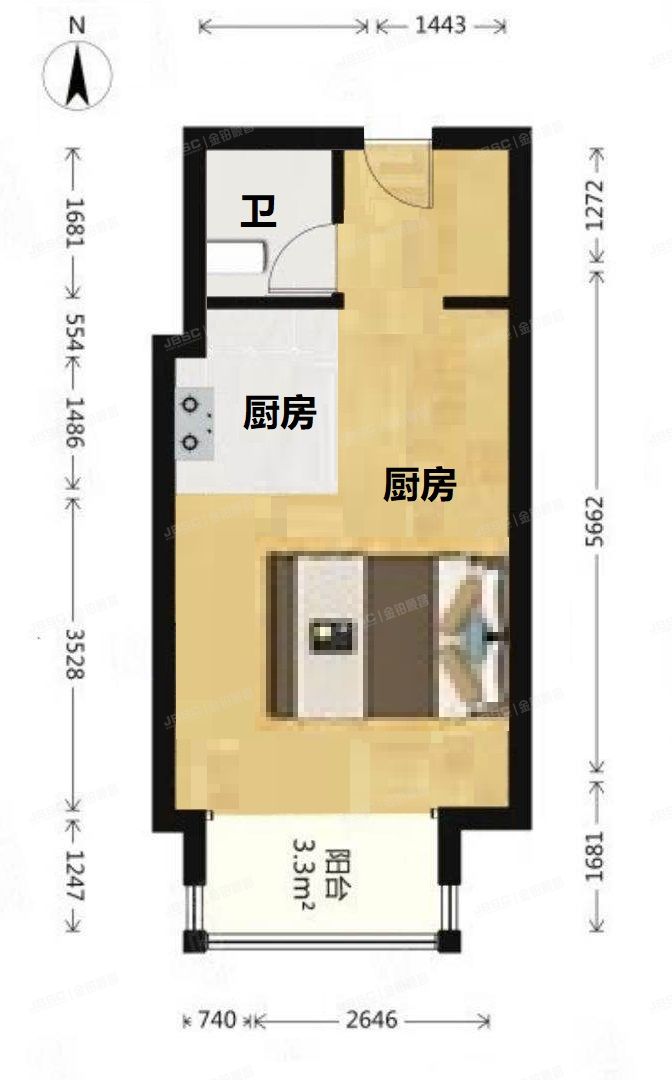 东城区 工人体育场西路3号II段727（工体3号）酒店式公寓