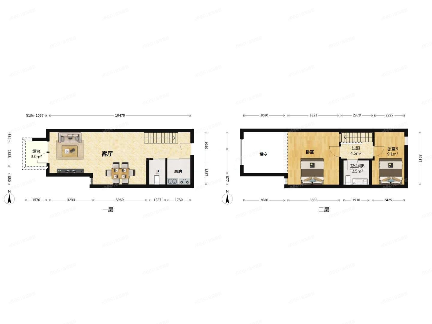 通州区 杨庄北里17号楼3层1单元302（M5朗峰）loft