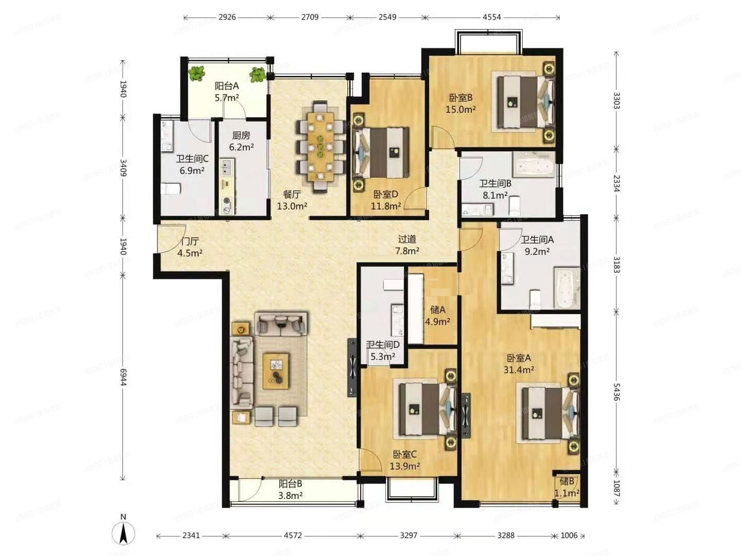 朝阳区 世纪东方嘉园乙101号楼8层2单元801号（华瀚国际）