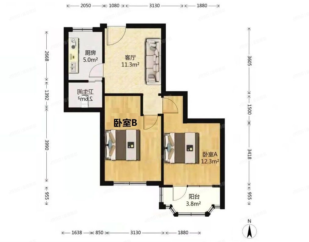 海淀区 皂君东里31号楼16层1603（皂君东）房改房