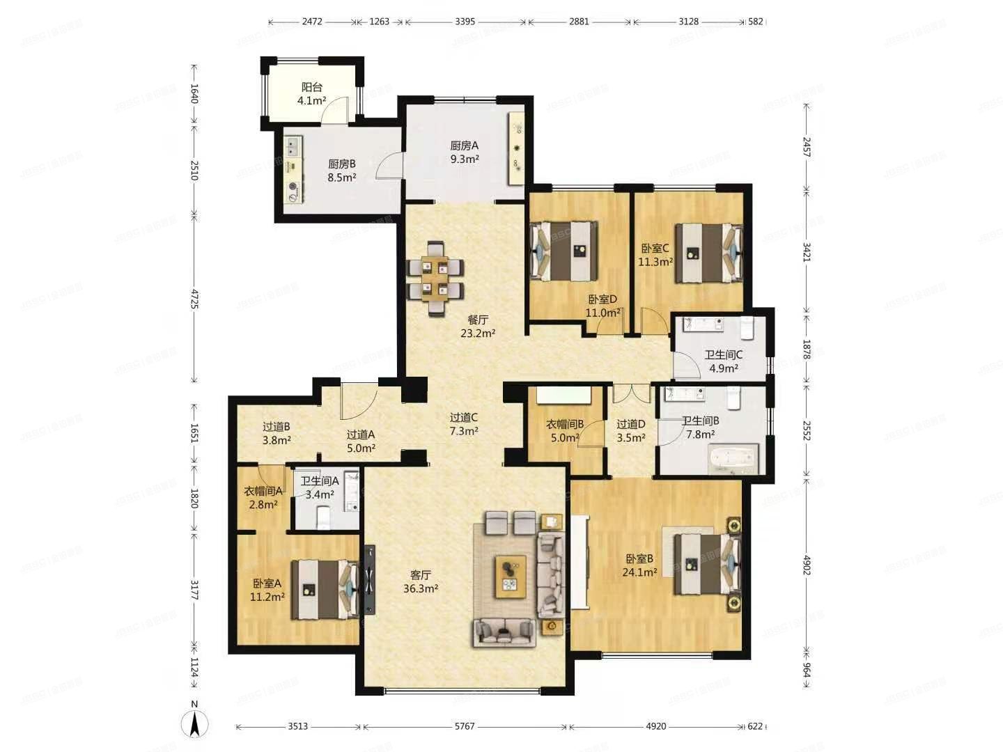 丰台区 丰葆路98号院24号楼2单元1001室（中海九号公馆）