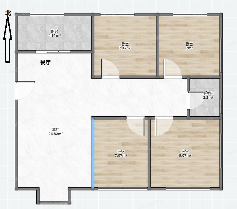房山区   窦店镇汇丰街3号院1号楼3单元602号（世界名园）