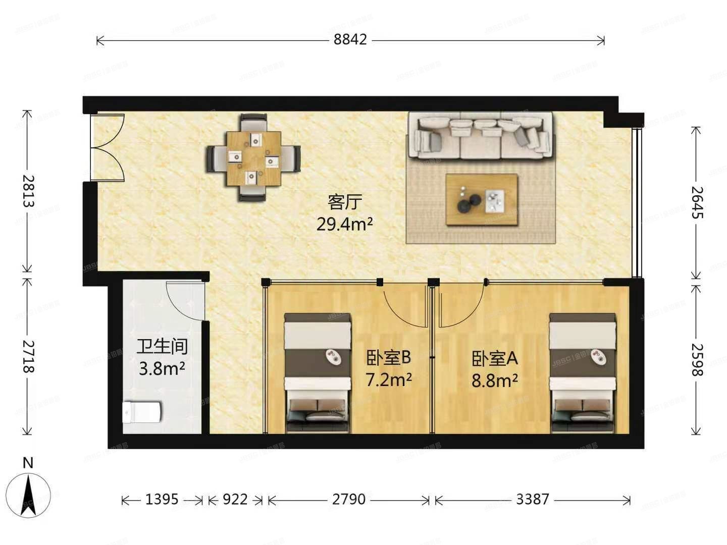 朝阳区  北苑路170号6号楼1205（凯旋城）
