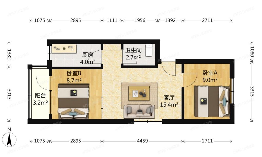 门头沟区 增产路21号2号楼1层1单元101号（增产路21号院）