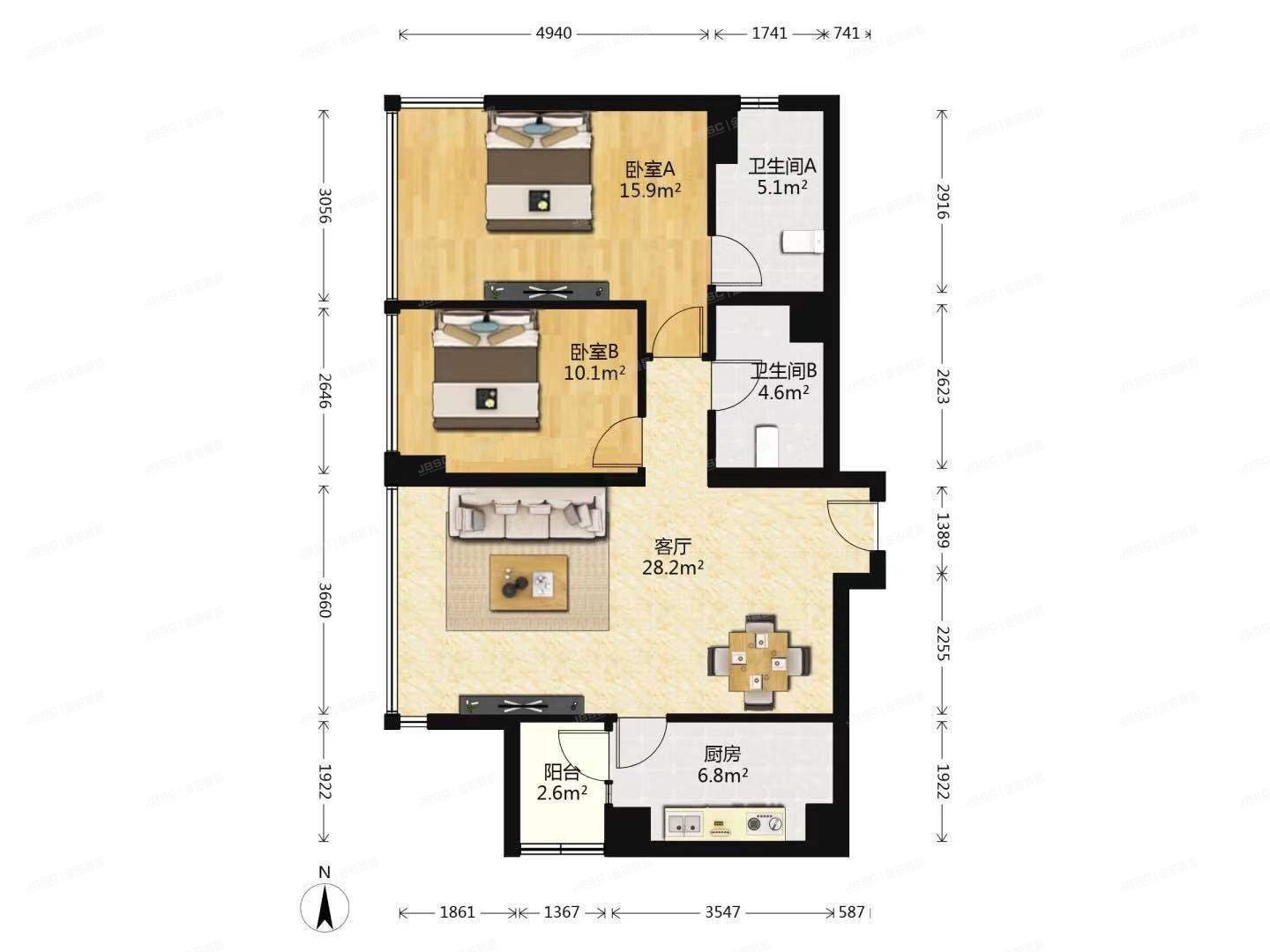 东城区 东直门外大街乙36号院10号楼8层901号（海晟名苑）