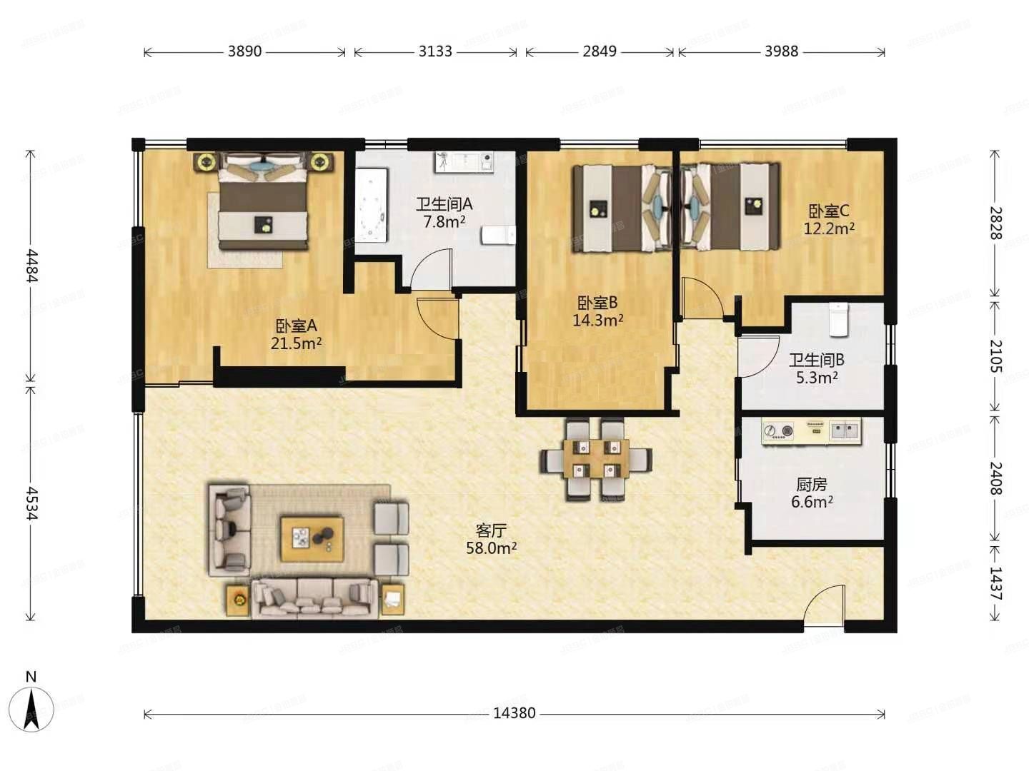 朝阳区 朝阳路139号院1号楼20层2303（首创禧瑞都）