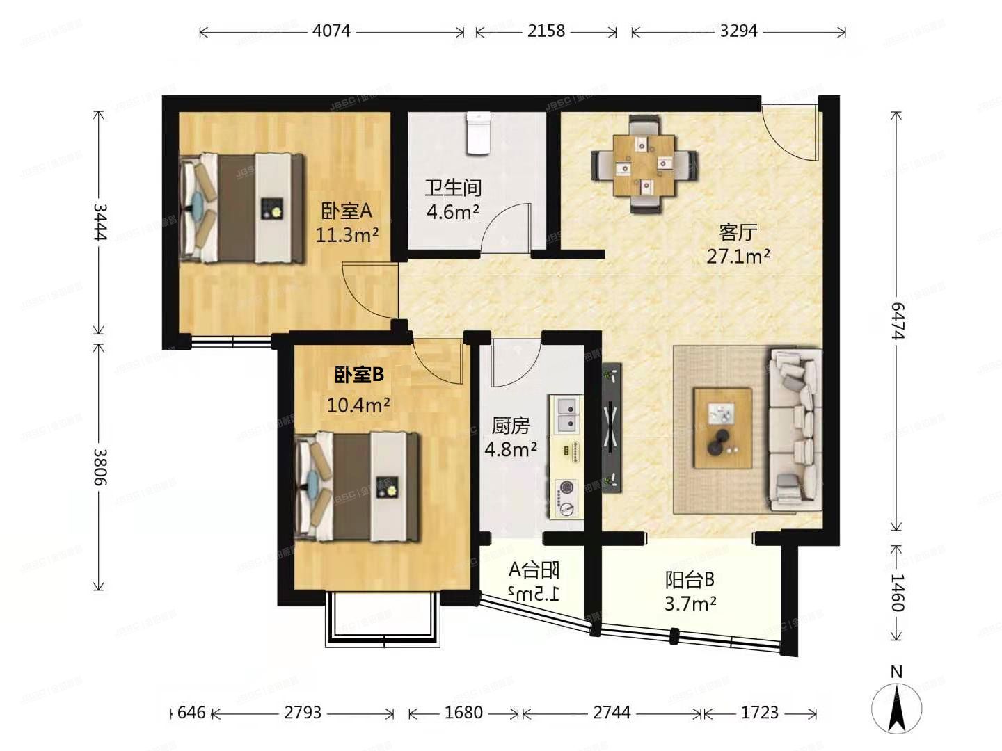 大兴区 兴盛街187号院8号楼15层1-1502（兴盛街187号院）