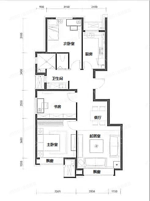 昌平区-回龙观镇 朱辛庄村D-16#住宅楼9层2单元902（领秀慧谷）