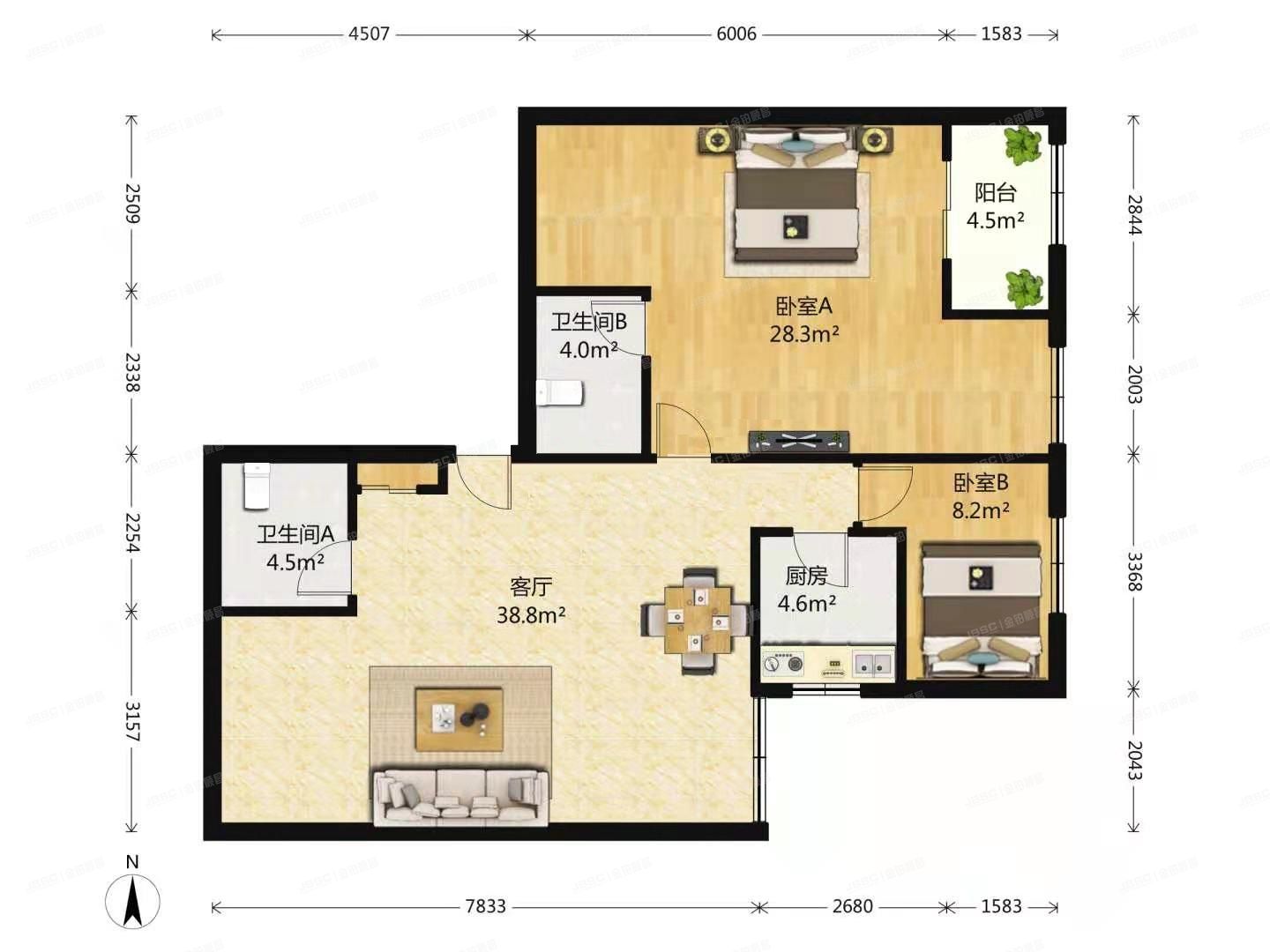 西城区 恒昌花园5号楼28层2810室