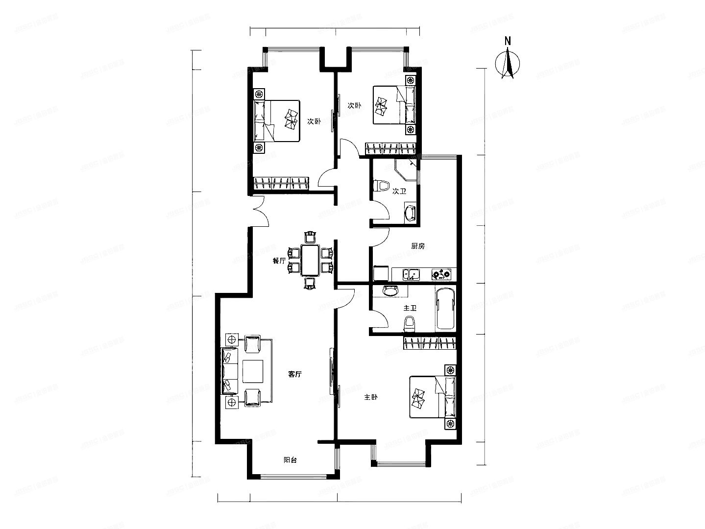 朝阳区 双花园南里二区9号楼12层3单元1201（CBD总部公寓二期）