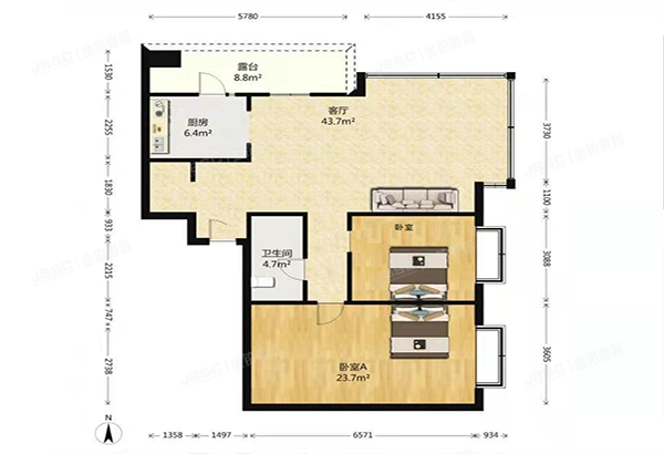 大兴区-庞各庄镇 龙景湾丁区122号楼4层1-403（龙景湾）