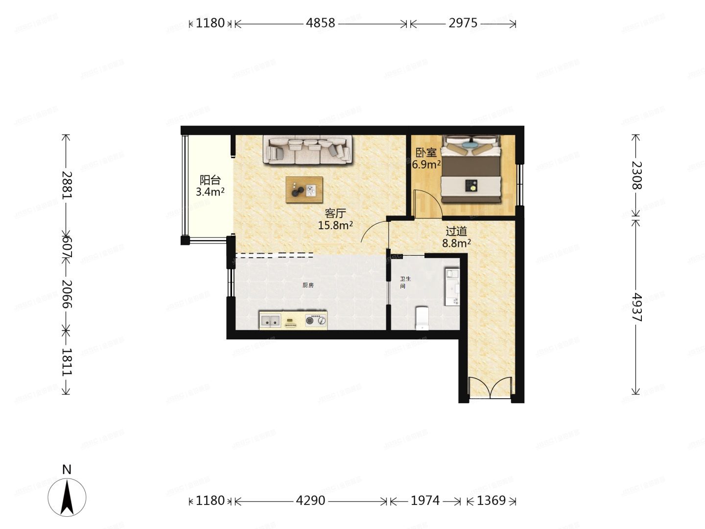 朝阳区 兴隆家园6号楼18层1808（兴隆家园）