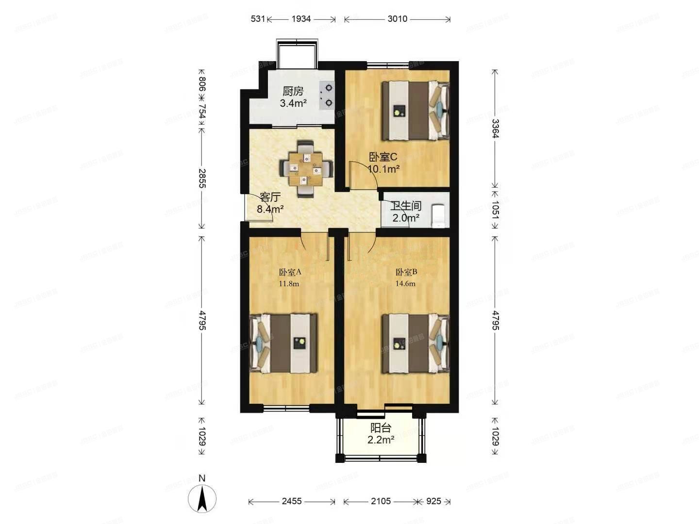 昌平区 昌平镇西环里小区17号楼5层2单元13号（西环里小区）