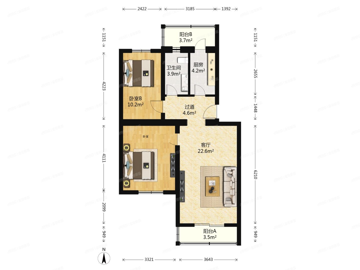 顺义区 前进花园石门苑15号楼4层3单元402号（石门苑）