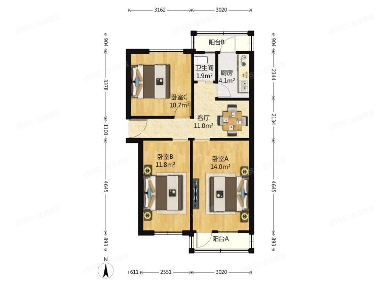 朝阳区 安贞西里四区8号楼6层3门601（安贞西里）