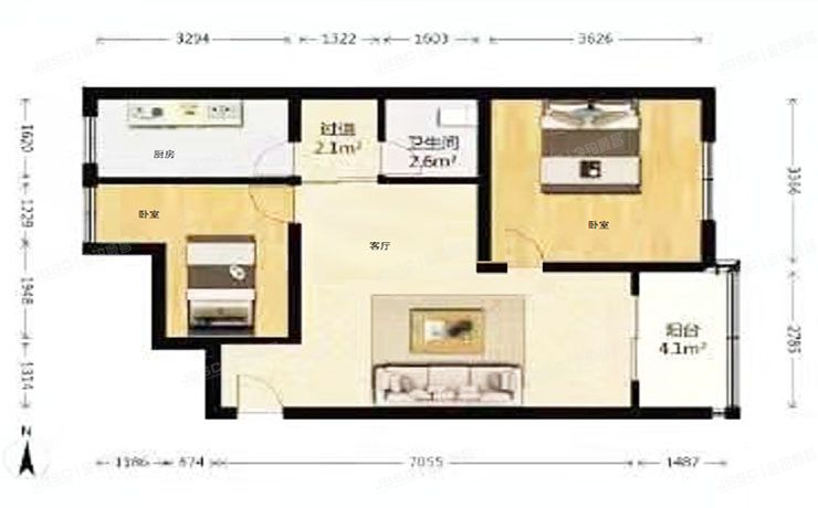 西城区 广安门外车站东街5号院3号楼13层⑨-13-3（广安苑小区）