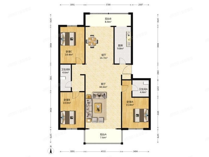 顺义区 建新北区乙36号楼1层2单元101号（博雅世家）