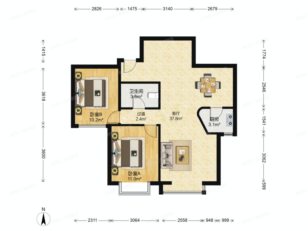 朝阳区 望京北路39号院1号楼16层3单元16B（澳洲康都）