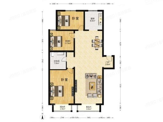 顺义区 钱粮北路3号院1号楼1单元1503室（顺鑫华玺瀚楟）